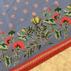 Williams Sonoma PROVENCE Blue Floral Tablecloth FRENCH COUNTRY Bees 66 x 86”
