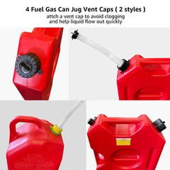 5 SETS Replacement Gas Can Spout fit Blitz, Midwest ,Scepter, Briggs&Stratton