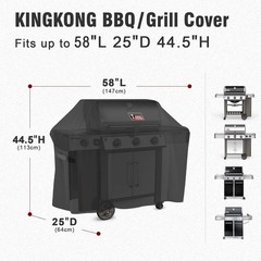 7130 Grill Cover for Weber Genesis II 3 Burner Grill and Genesis 300 Series G…