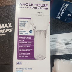 GE Whole House Water Filtration System Reduces Chlorine Taste & Odor GXWH20T New