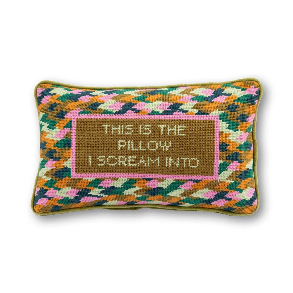 Furbish – Scream 9″ x 15″ Needlepoint Pillow – FP-223