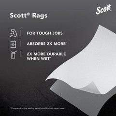 Scott Rags In A Box (75260), All-Purpose Towels, Large 9″x12″ Paper Towel, Pop