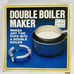 1987 Fox Run Craftsmen Double Boiler Maker Cookware Retro Kitchen Vintage
