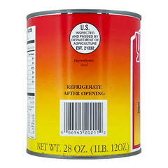 Single Can of Yoder’s fresh REAL Canned Hamburger (28 oz), Long Shelf Life!