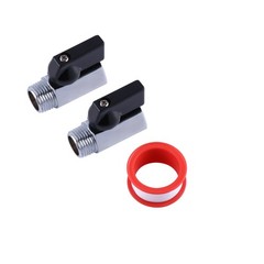 BEVDICNC 3/8 inch Brass Mini Ball Valve NPT Female x NPT, As Shown