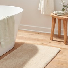 24″x40″ Spa Plush Bath Rug Almond – Threshold: Machine Washable,