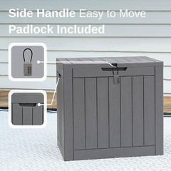Outdoor Storage Box 31 Gallon Deck Box Indoor and Outdoor Use Waterp…