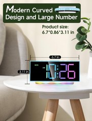 Loud Alarm Clock for Heavy Sleepers Adults,Kids,Teens,Desk Clock with USB Por…