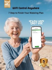 Smart Sprinkler Controller with 2.4GHz WiFi – Effortless App Control 4 Zones