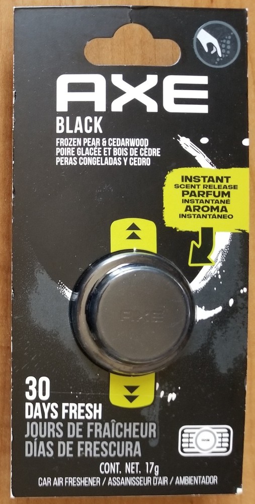 Axe Black Car Freshener 17g Frozen Pear Cedarwood 30Days Vent