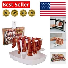 Health-Conscious Cooking with Microwave Bacon Dish: 1.0 Count, Dishwasher Safe