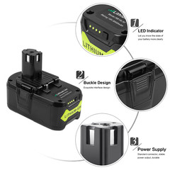 8.0Ah 18Volt For RYOBI P108 18V For One+ Plus High Capacity Lithium Ion Battery