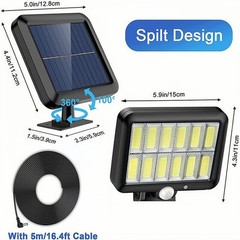 1200000lm LED Solar Street Light Security Flood Lamp Motion Sensor Outdoor Wall