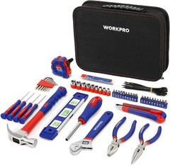 WORKPRO Home Tool Kit 100Piece Kitchen Drawer Household Hand Tool Set with Pouch