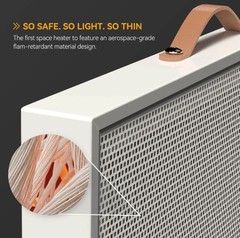 Sunkos SK-E1 Sunshine Electric Space Heater With Far-Infrared Heat No Fan Noise