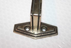 1920’s Antique Towel Bar Solid Nickel Silver / White Brass 3 lb 9 oz 27 5/8 Inch