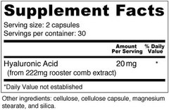 Wellness Resources Hyaluronic Acid from Rooster Comb, 100% Natural Low…