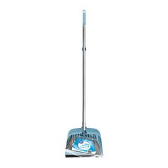 Lobby Broom and Dustpan Set, 2.75″ x 11.81″ x 41″, Blue