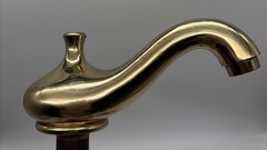 vintag Phylrich Polished brass wide spread bathroom faucet