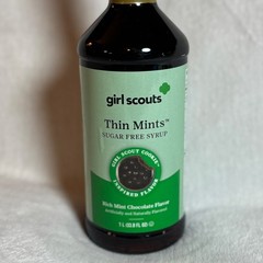 Girl Scouts Cookies Inspired Flavored THIN MINTS Sugar Free Syrup 1 Liter- NEW