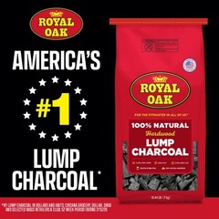100% All Natural Hardwood Lump Charcoal 15.4 LBS