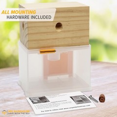 Carpenter Bee Trap – Wood Boring Bee Trap – Unique Catch & Release Outdoor Carpe