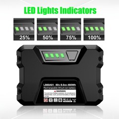 5 Ah / 9 Ah Upgraded Lithium Battery For Greenworks 60 V LB60A00 LB60A02 LB60A03
