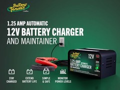 Battery Tender Plus 12V 1.25 AMP Car & Motorcycle Battery Charger and Maintainer