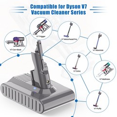 9.5Ah 21.6V Replacement Battery for Dyson V7 Animal SV11 Trigger Motorhead