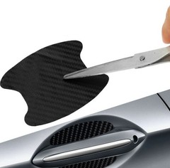 4X Carbon Fiber Door Handle Car Stickers Decal Protector Film Anti Scratch