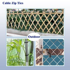 Cable Zip Ties,300 Pack Black Assorted Sizes 4+8+12 Inch,Multi-Purpose…