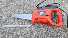 Black & Decker Corded Electric Reciprocating Hand Saw w/ Bag & Navigator Blades