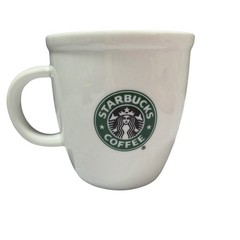 Starbucks Coffee Classic White Logo Mug 16 oz (2007) Large Ceramic Coffee Cup