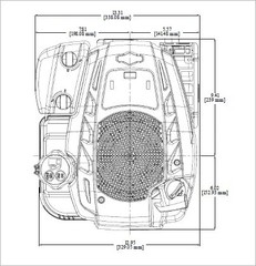 Briggs and Stratton 125P02-0086-F1 Professional Series™ 8.75 GT 190cc Vertical