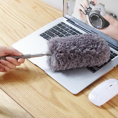 Adjustable Soft Microfiber Feather Duster Dusting Brush Household Cleaning Tool