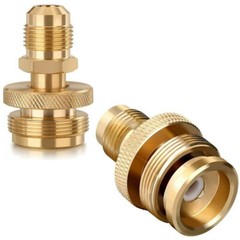 1LB Propane Tank Cansiter Regulator Adapter Connect to 3/8″Male Flare 5/8″-18UNF