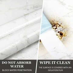 Marble Contact Vinyl Paper Self Adhesive Peel Stick Wallpaper Kitchen Countertop