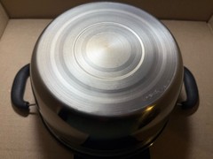 0.8 Qt Stainless Steel Double Boiler with Small Aluminum Flan Mold and Glass Lid