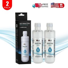 New Sealed LG LT1000P Refrigerator Water Filter Replacement ADQ747935, 2 Pack