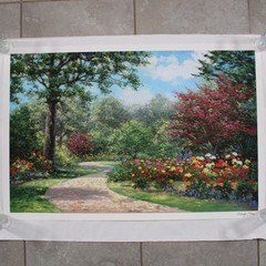 Schaefer Miles Summer Enchantment Signed Art Seriolithograph 40×26.5