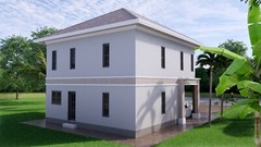 Custom House Plan 9×11 Meter 26×36 Feet 5 Beds 3 Baths Hip Roof (A4 Hard Copy)