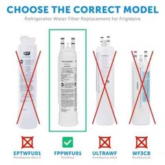 2 pack Frigidaire FPPWFU01 PWF-1 Refrige PurePour Water &Ice Refrigerater Filter