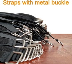 VELCRO Brand Bulk Pack 30 Reusable Fastening Cable Straps with Buckle Variety”””