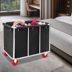 Commercial Laundry Cart with Wheels, Laundry Cart, Laundry Cart?for Home Hotel
