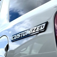 Custom Car Emblem Badge MULTI COLOR Customized Text Names