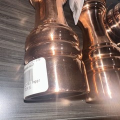 Williams Sonoma 7″ Copper Salt & Pepper Mills Set MSRP $129.95