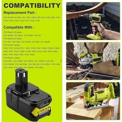 2PACK For RYOBI P108 18V One Plus 6.0Ah High Capacity Battery Lithium-Ion Li-Ion