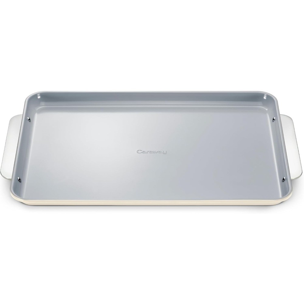 Caraway Non-Stick Ceramic Baking Sheet – Naturally Slick Ceramic Coating – Cream
