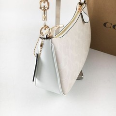 NEW Teri Shoulder Bag In Signature Canvas CA548 White NWT Ships from US