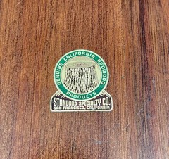 Vintage California Redwood Nut Cracker Bowl Standard Specialty Co